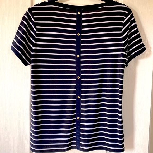 Anne Klein striped top size S - Picture 2 of 4